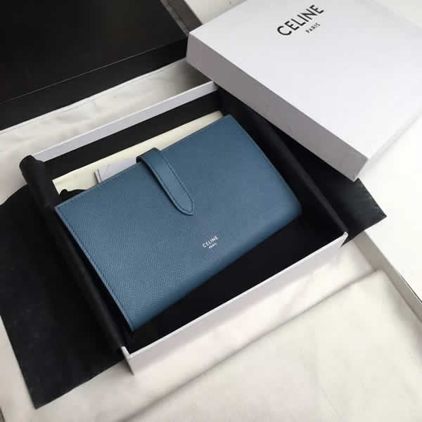 Top Quality Replica New Celine Blue Strap Wallet Coin Purse